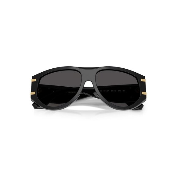 New Dolce & Gabbana Black Aviator DG4499 501/87 Sunglasses Women - Picture 4 of 6